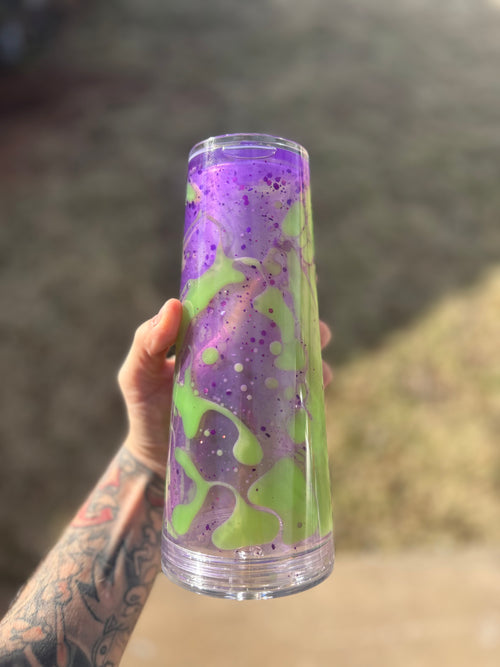 24oz Lava Cup Green/Purple