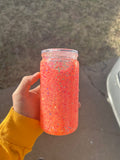 16oz Snow globe Orange Glow
