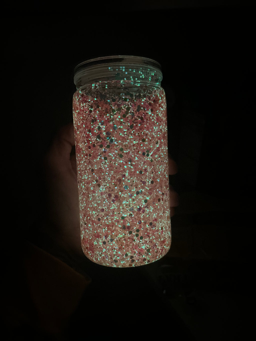 16oz Snow globe Orange Glow