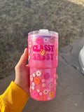 18oz Pink Mica Smiley Face