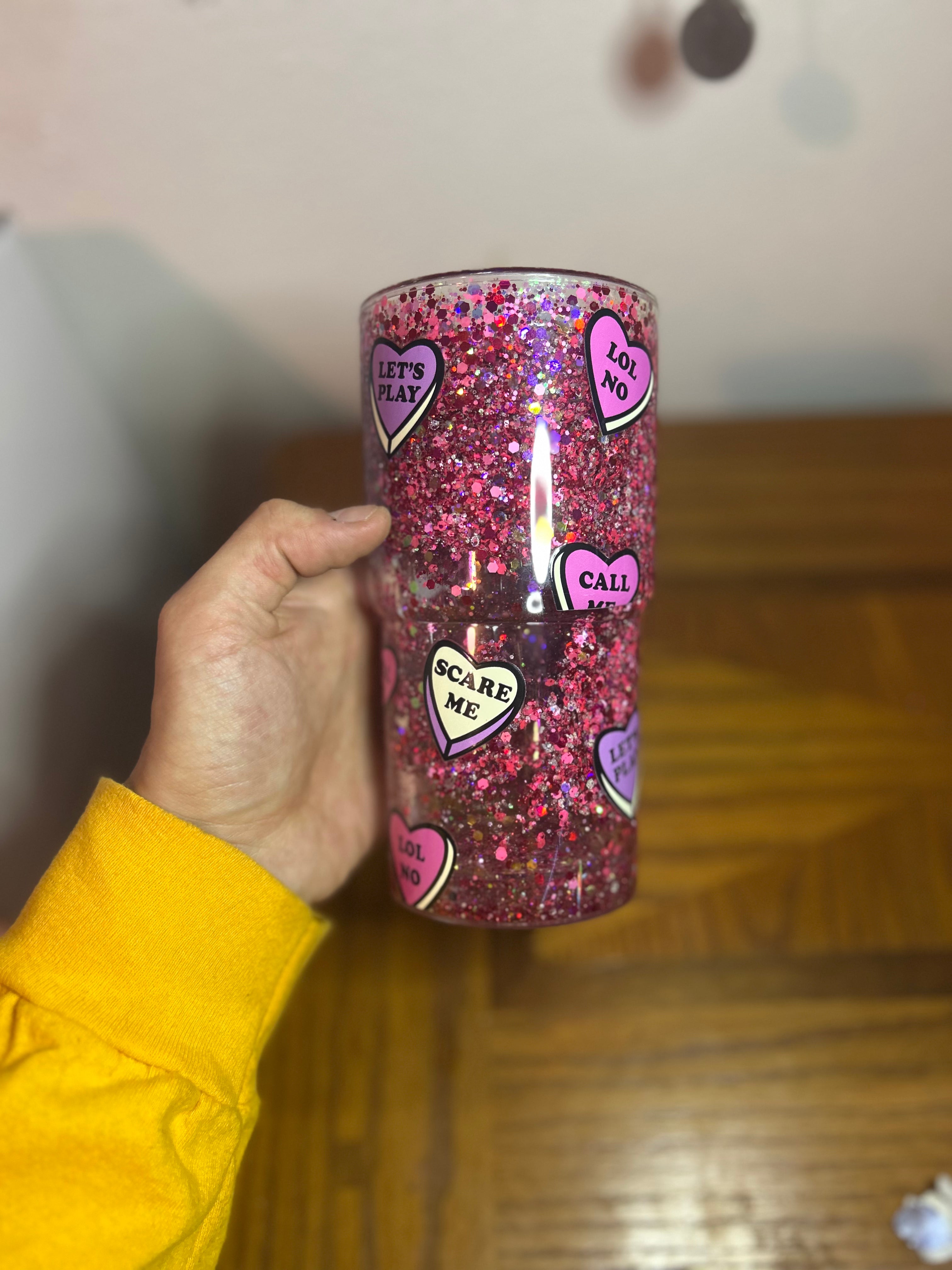 18oz Sweet Heart Snow Globe