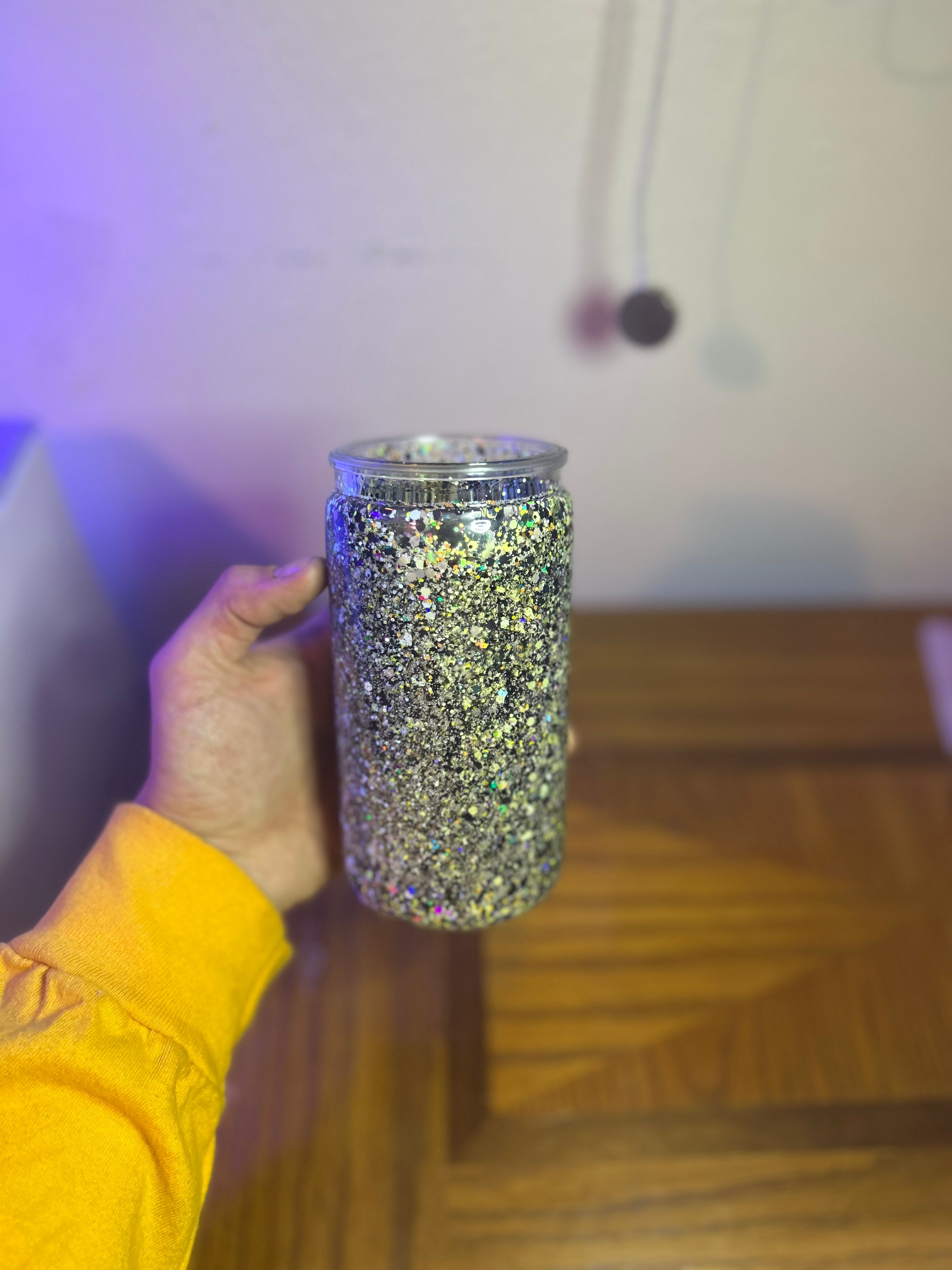 16oz Snow Globe Peach/Banana charcoal