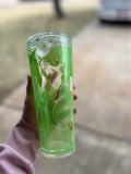 24oz Light Green Lava Cup w/Gold Flakes
