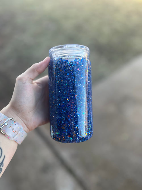 16oz Snowglobe - Blue