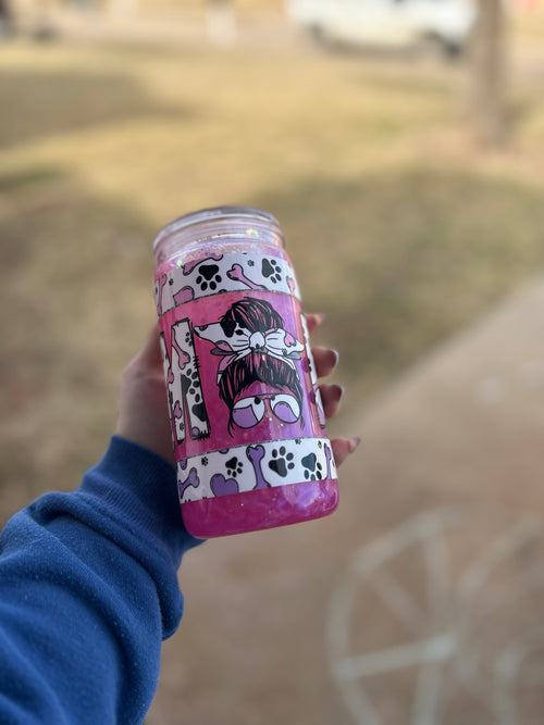 16oz GLOW Mica - Best Dog Mom